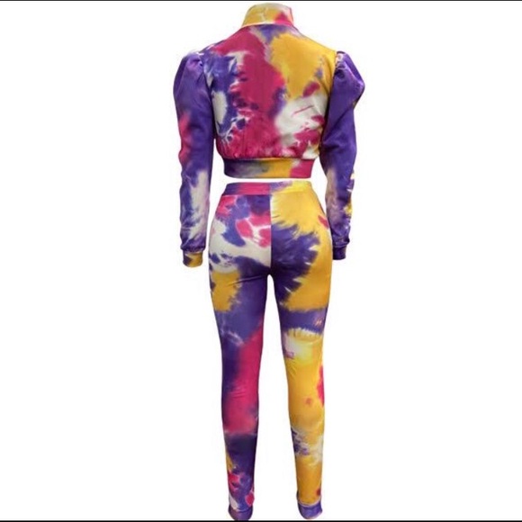 NWT Tye Dye 2 Piece Jumpsuit multiple sizes available - Picture 2 of 3